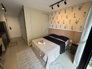 Estiloso Studio em Pinheiros com piscina e academia