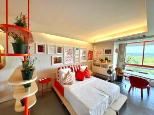 The Urban Palette - Candolim Studio Apartment with Balcony and Mangrove Views