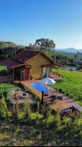 Chalé para casal com hidro e piscina quente Cabana Gaia