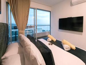 Moderno, vista al mar, AC, Wifi200MB,5Min Aeropuerto