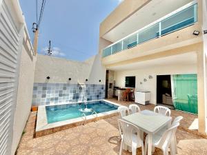 CASA COMPLETA Com Ar ,Piscina Privativa á 500m da Praia e 100m da VILA DE PADRE ARLINDO