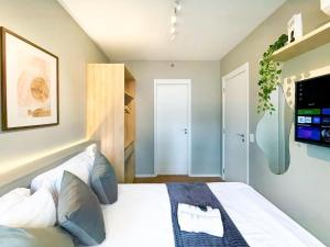 Apê Moderno c Ar + Vista – Próx. Allianz Parque