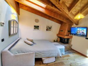 Mansarda fronte piste Aprica con vista panoramica