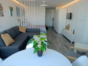 Estudio vista al mar en urbanización con salida a la playa