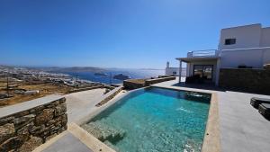 Aether Mykonos 3BR Villa with Serene Port & Town Views