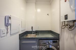 Apto c Churrasqueira a 850 m da Praia SEM0302