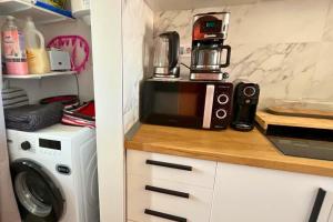 Stylish flat swimming pool parking near the beach