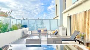 La Vista Mar - Apt Seaview Near Airport-AC-Parking