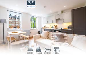 3BR Flat By Pulat Short Lets & Serviced Accommodation London With Pool Table, SmartTV