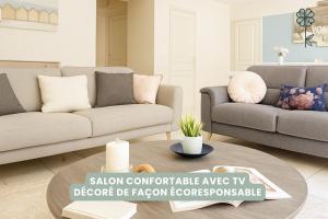 Granville 6 pers, proche gare-mer-centre, jardin
