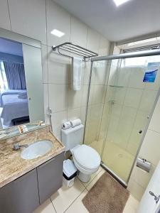 Melhores Flats - Maravilhosa varanda frente ao mar