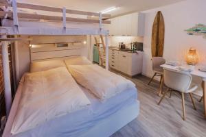 Surfers Deck near Interlaken, at lake with pool