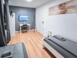 ALFA Stuttgart Apartment 4 Zimmer 4BR TV WIFI WM nahe Wasen & Daimler l 7Beds I 8 people I Kitchen l Bathroom l Eigene Küche und Bad AS125A2