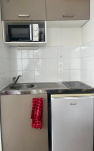 Bright studio with terrace