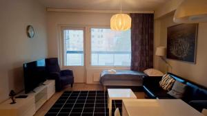 Kotimaailma two bedroom with sauna and balcony