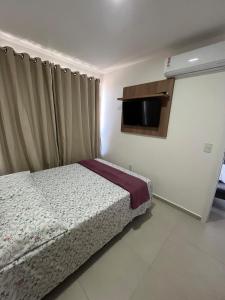 Quarto e sala, vista mar, 50m da praia de Ponta Verde