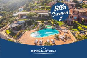 Sardinia Family Villas - Villa Carmen with sea view and pool