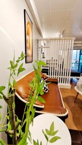 市中心 5分钟到海边 全新房 全新泳池 密码锁 网络电视 阳台 私人洗衣机 可两房联订 长租折扣