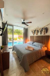 NHOA 103A Lux 2BR Condo Pool access in Aldea Zama