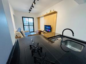 Apto novo Vista Mar 1 min da Praia 100