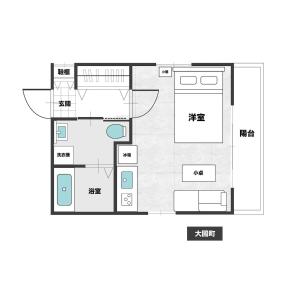 背包客民宿 大國町メゾンドソリジェ
