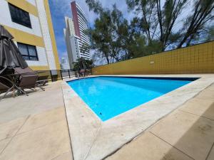 Flat mobiliado em Ponta Negra com vista e conforto