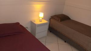 Pe na área aconchegante