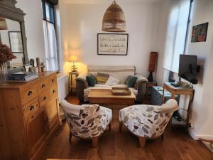 La Baigneuse maison avec jardinet et parking privé, à 200 m plage