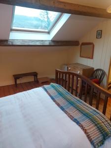 Restful attic room in riverside spot