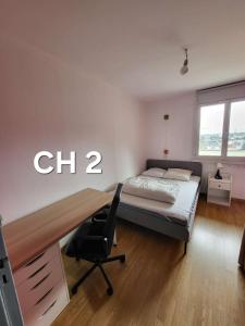 Chambre Privée dans Appartement Partagé - Calme et Lumineux - Proche Bordeaux -Moderne F1-2