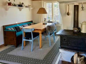 Traditional Swedish House In The Forest