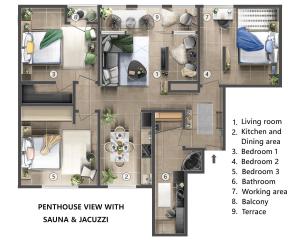 Penthouse View with Sauna & Jacuzzi Old Town