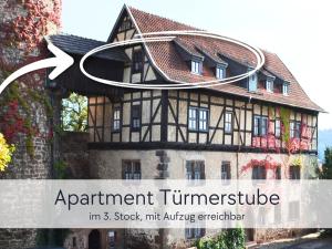 TÜRMERSTUBE - Apartment in der Hinterburg Schlitz - mit Aufzug, Parkplatz, E-Ladestation & Garten - Hunde willkommen