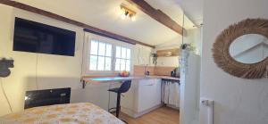 Studio Cosy avec vue sur Montagnes, proche Gare