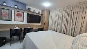 Lindo Flat no Jardins Al Mare - Apart-Hotel frente MAR Cabo Branco