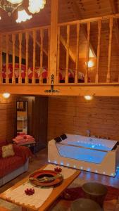 Finnish wooden suite for 2 people two levels