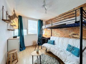 Studio rénové skis aux pieds pour 3 personnes - FR-1-267-330