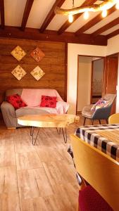 Rural Cabin Among Clouds