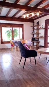 Rural Cabin Among Clouds