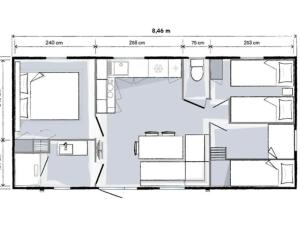 Mobil-home avec Terrasse pour 5 Personnes à Saint-Pierre-dOléron - API-1-52-987