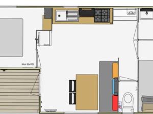 Mobil home confortable avec terrasse, 2 chambres - API-1-52-1006