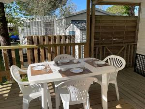 Mobil-home 29m², 2 chambres, terrasse, jardin - API-1-52-1108