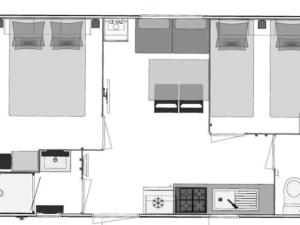 Mobil home charmant avec terrasse, 4 personnes - API-1-52-1073