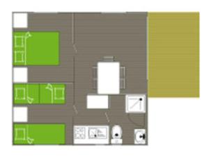 Mobil-home confortable avec terrasse à Villecroze - API-1-52-1089