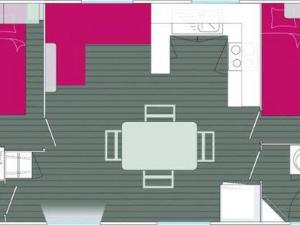 Mobil home confortable avec terrasse à Saint-Lunaire - API-1-52-1103