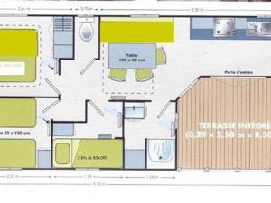 Mobil home spacieux avec terrasse à Luynes pour 7 personnes - API-1-52-1149