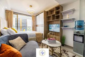 classy studio apartment in kilimani with fully equipped gym and balcony which breathtaking city views