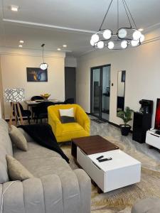 Elegant classy apartment with swimming pool ,fully equipped gym ,child play area and close proximity to shopping malls and great breathtaking views