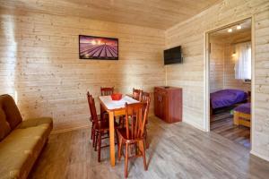 Single-story houses with terraces close to the sea