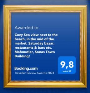 TOROS BULVAR Cozy fancy Sea view next to the Mall and near to the Beach, in the mid of Alanya Mahmutlar!